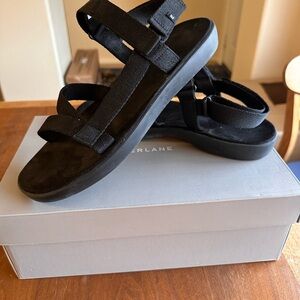 Everlane Sport Sandals Black Size 10 Adjustable Strap Minimal Comfort Sandals